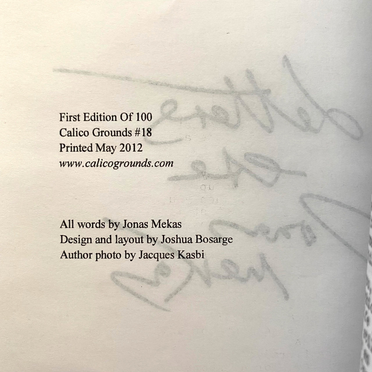 Letters ese Jonas Mekas