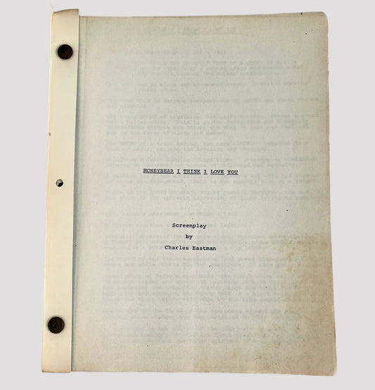 “Honeybear, I Think I Love You” Screenplay by Charles Eastman