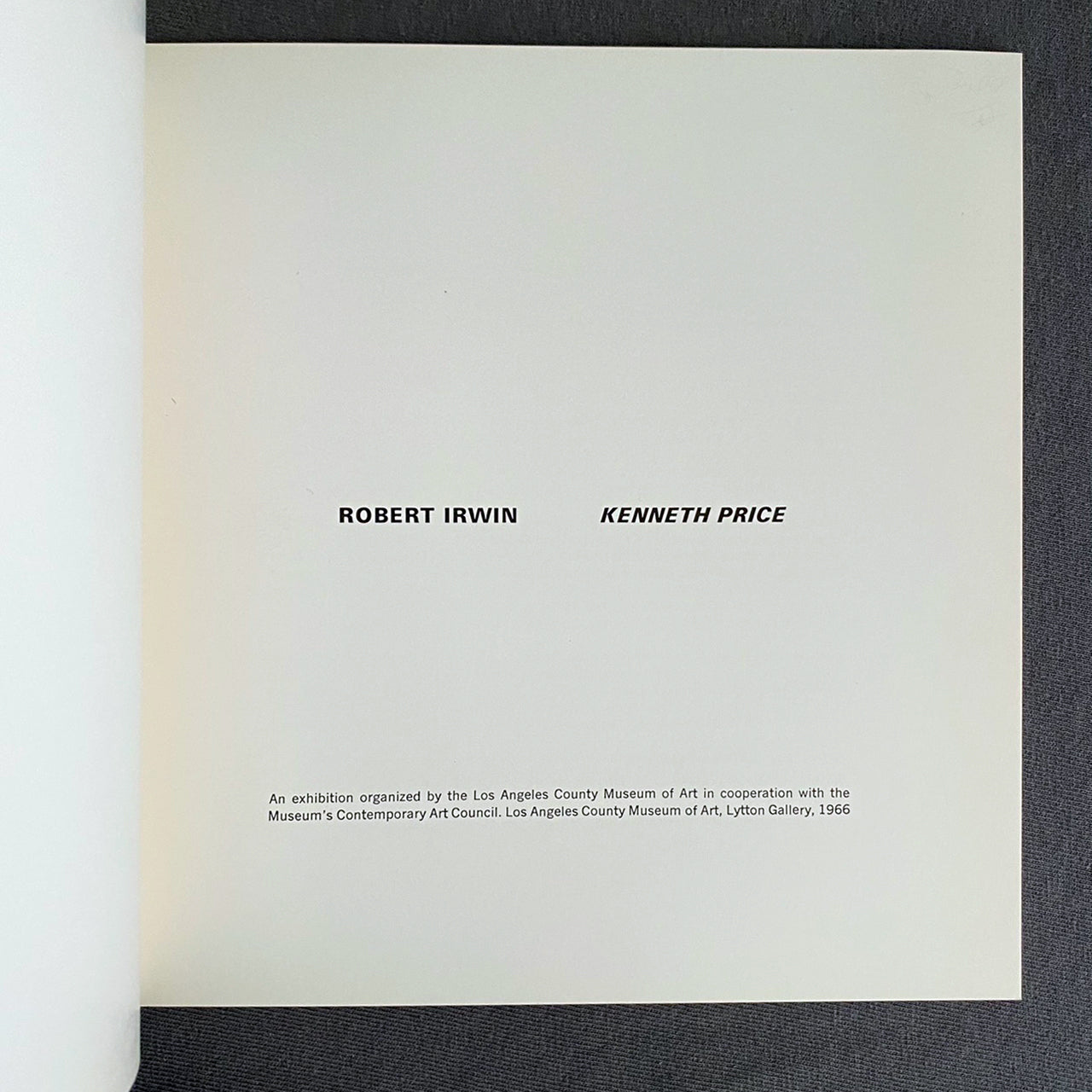 Robert Irwin & Kenneth Price